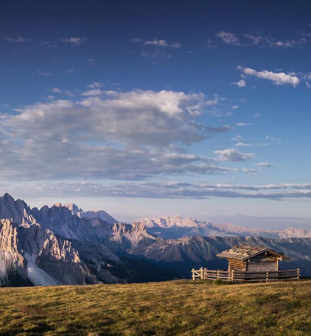 Round trail hike across Mount Gabler to the lodge Rossalm